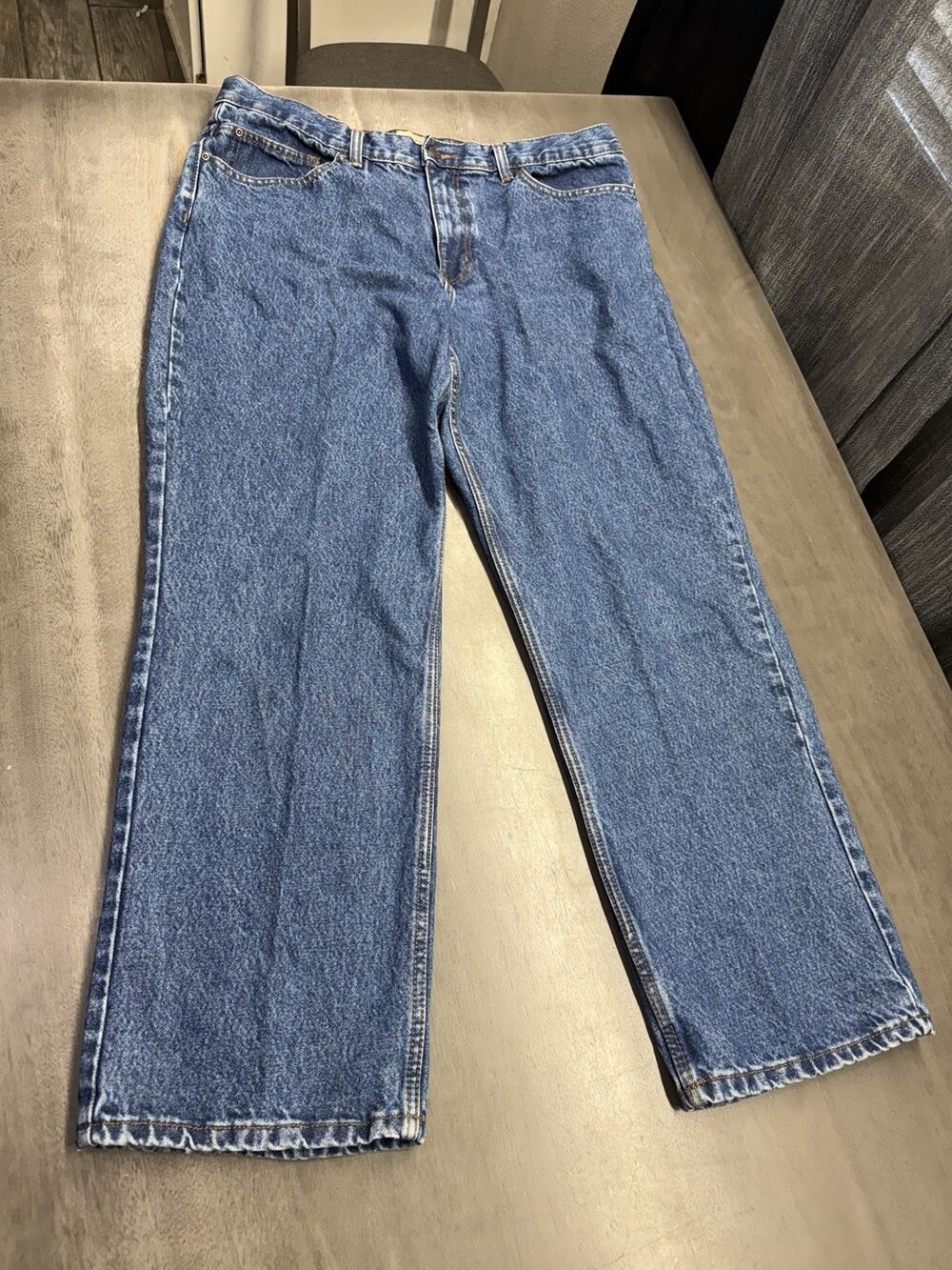 C.E. Schmidt Workwear Men's Relaxed Fit Straight Leg Denim Jeans Sz 39X31